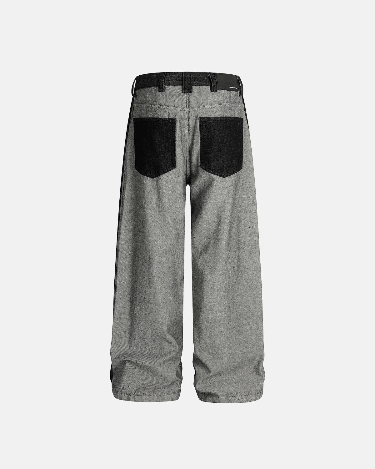 Omygoods Distressed Reverse Design Baggy Jeans
