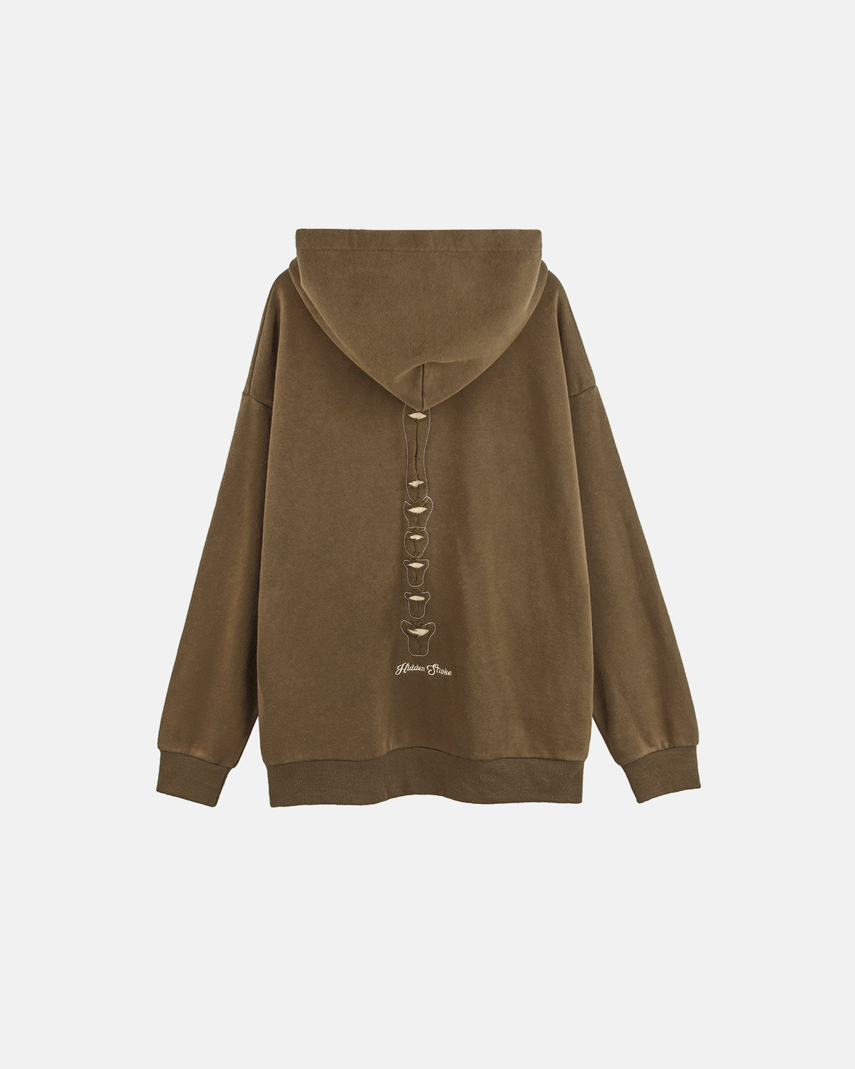 Omygoods Distressed Ribcage Wash Hoodie