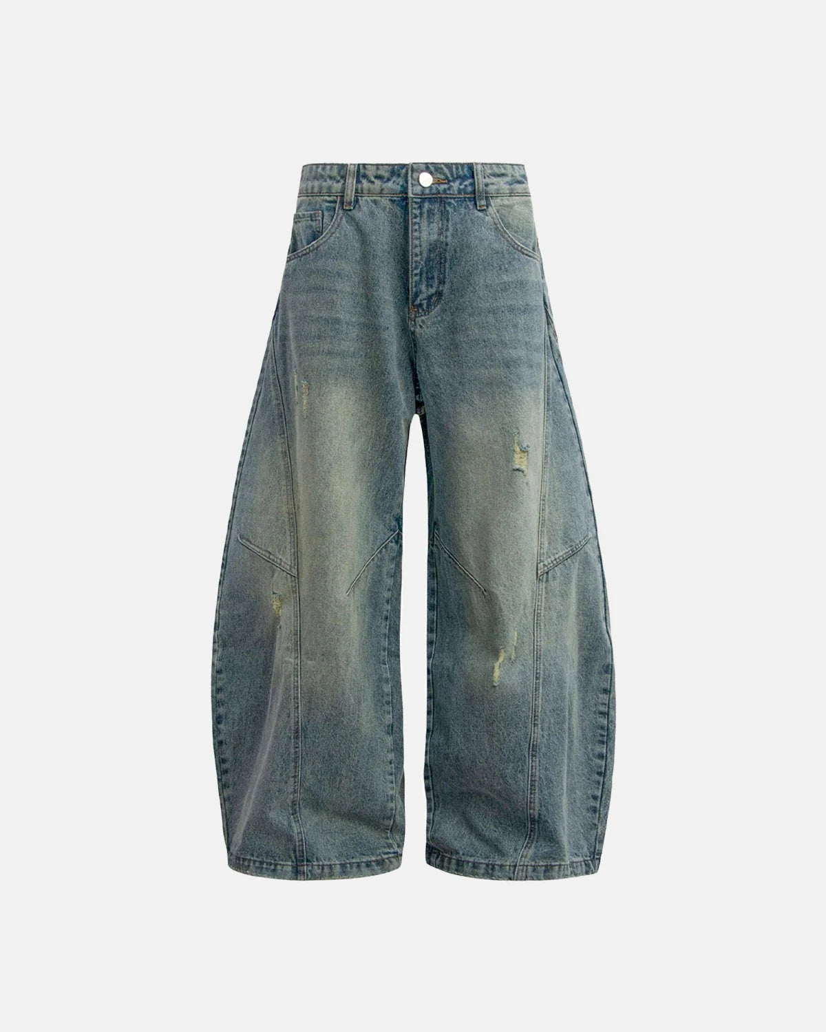 Omygoods Distressed Ripped Baggy Jeans