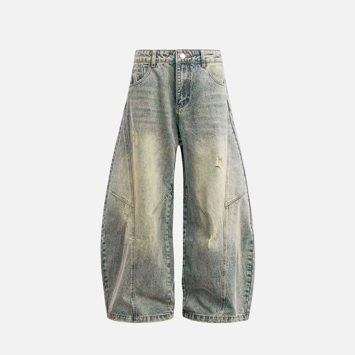 Omygoods Distressed Ripped Baggy Jeans