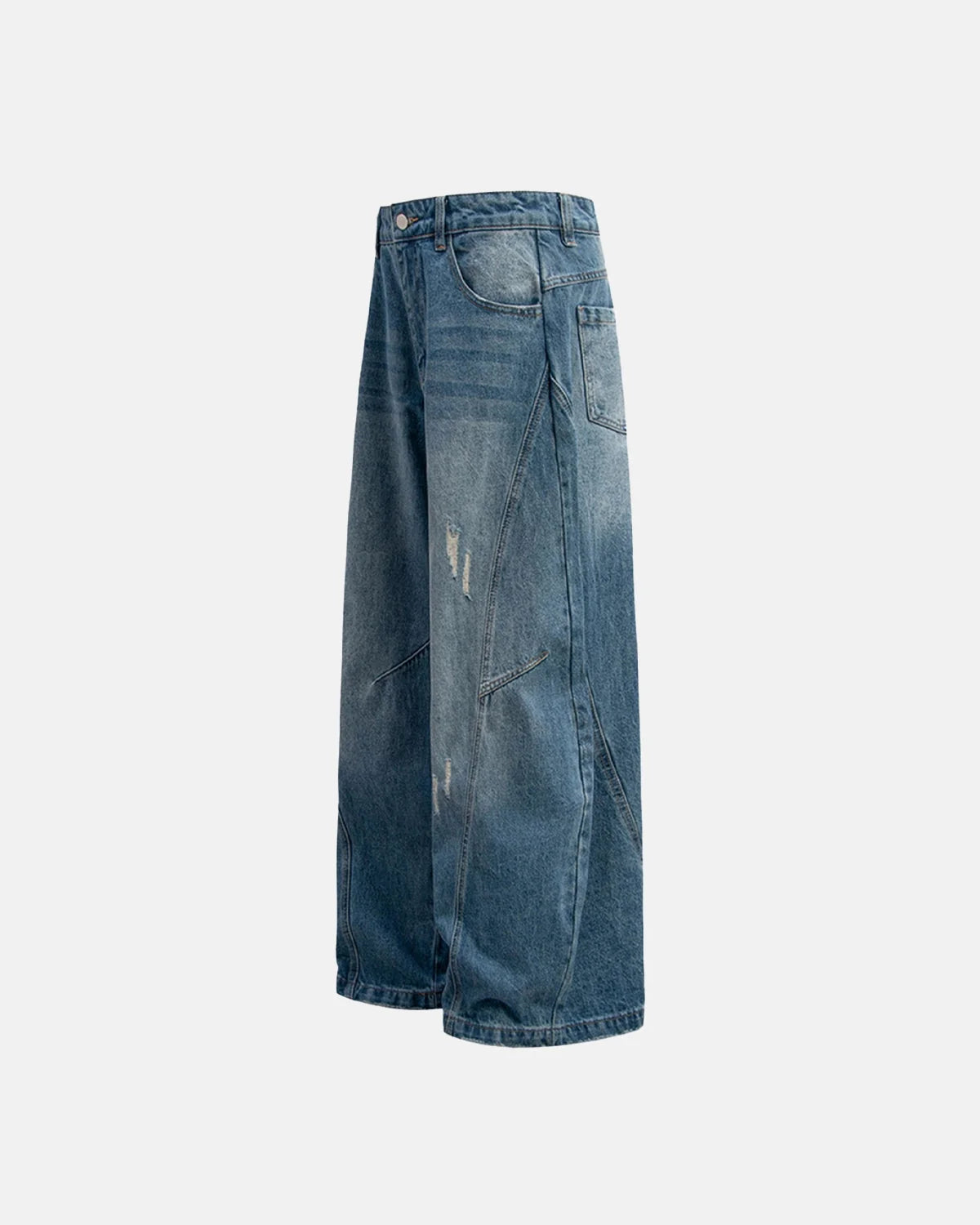 Omygoods Distressed Ripped Baggy Jeans