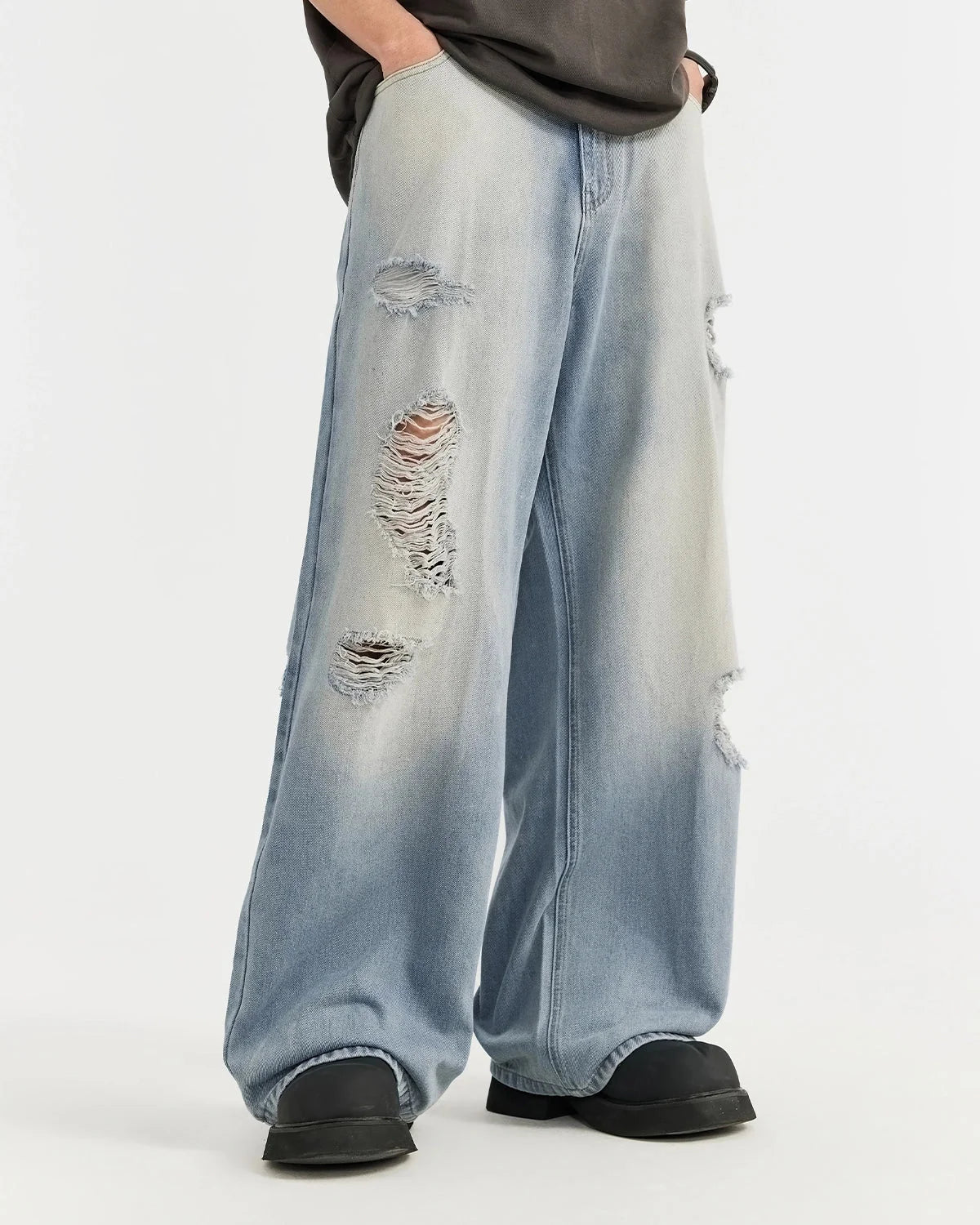 Omygoods Distressed Ripped Jeans
