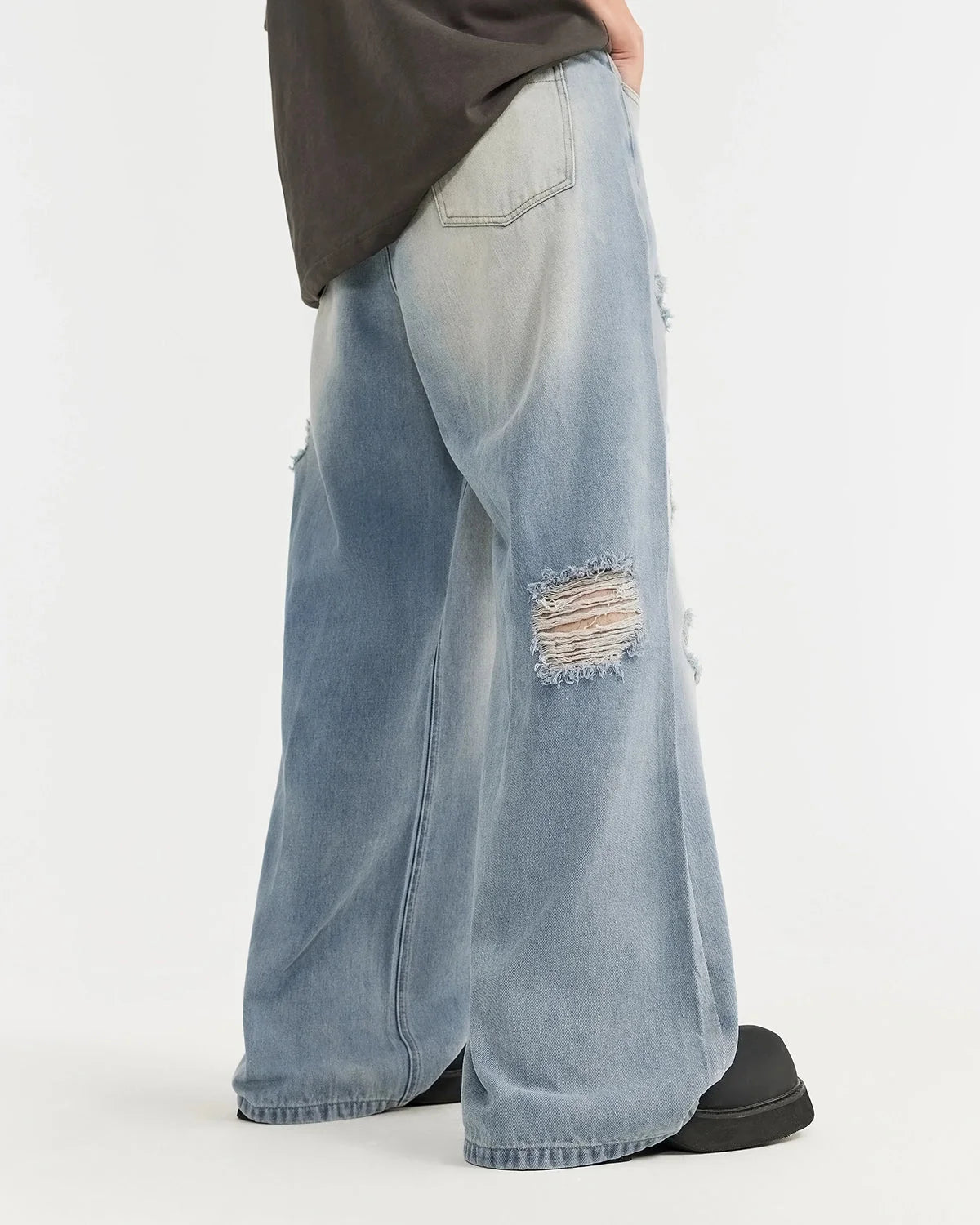 Omygoods Distressed Ripped Jeans