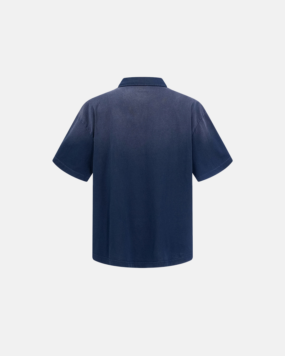 Omygoods Distressed Ripped Washed Polo Shirt