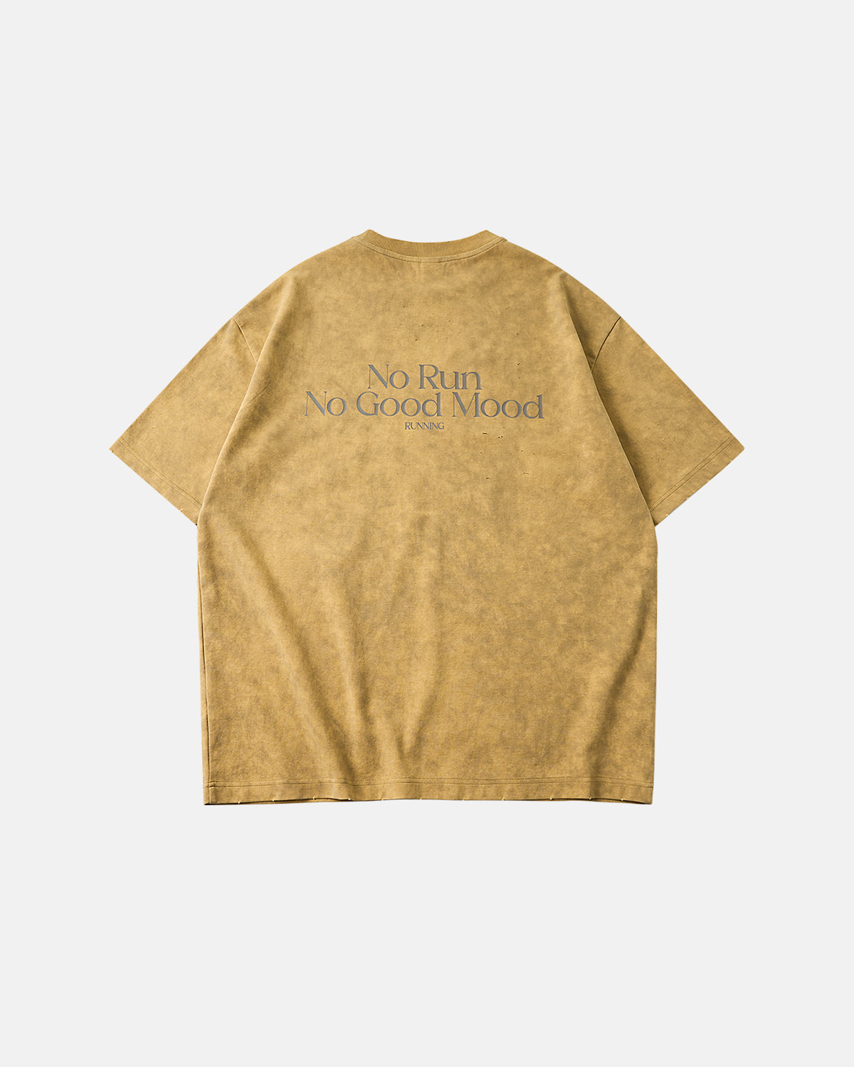 Omygoods Distressed Tie-Dye Reflective Print T-Shirt