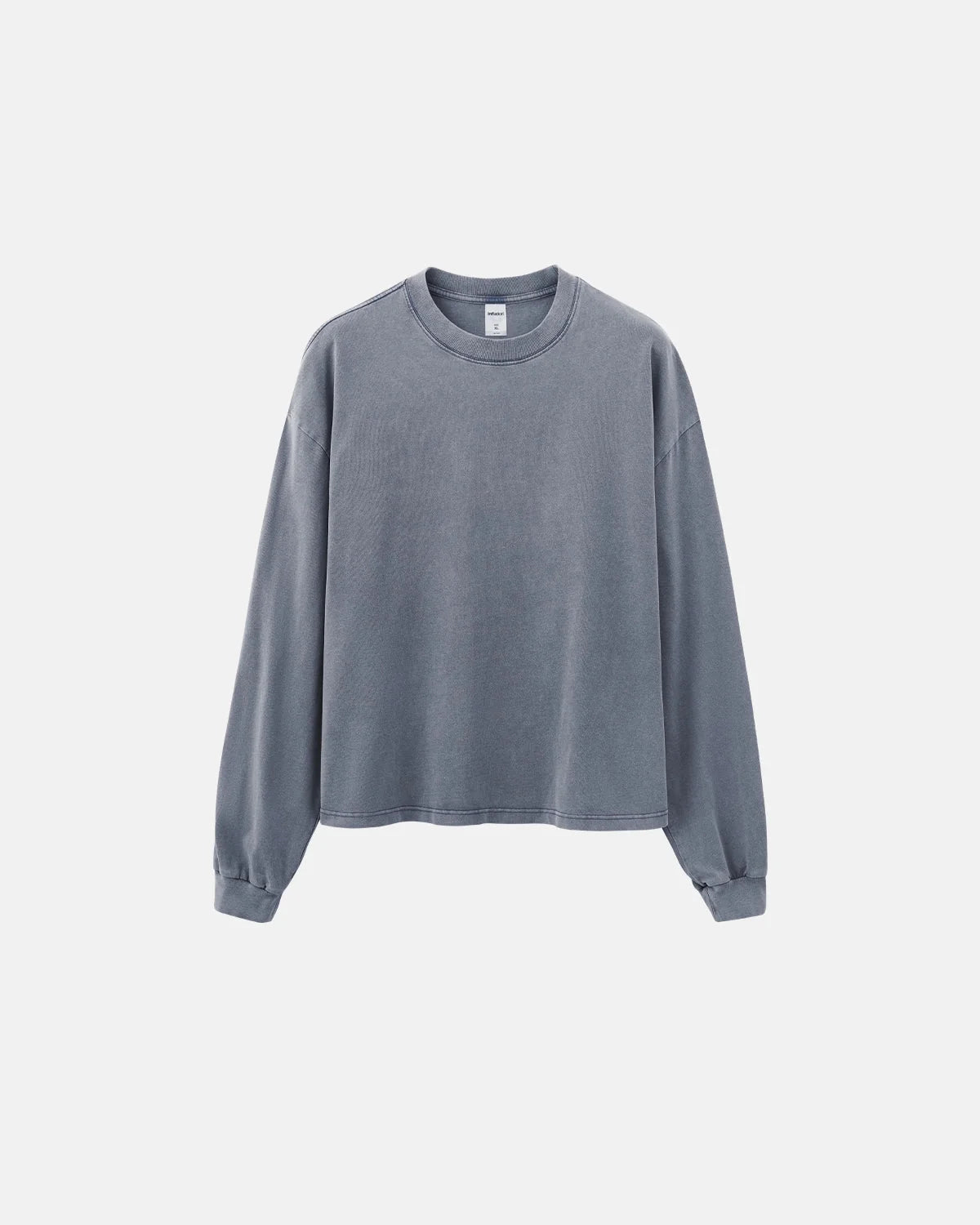 Omygoods Distressed Washed Long Sleeve Tee