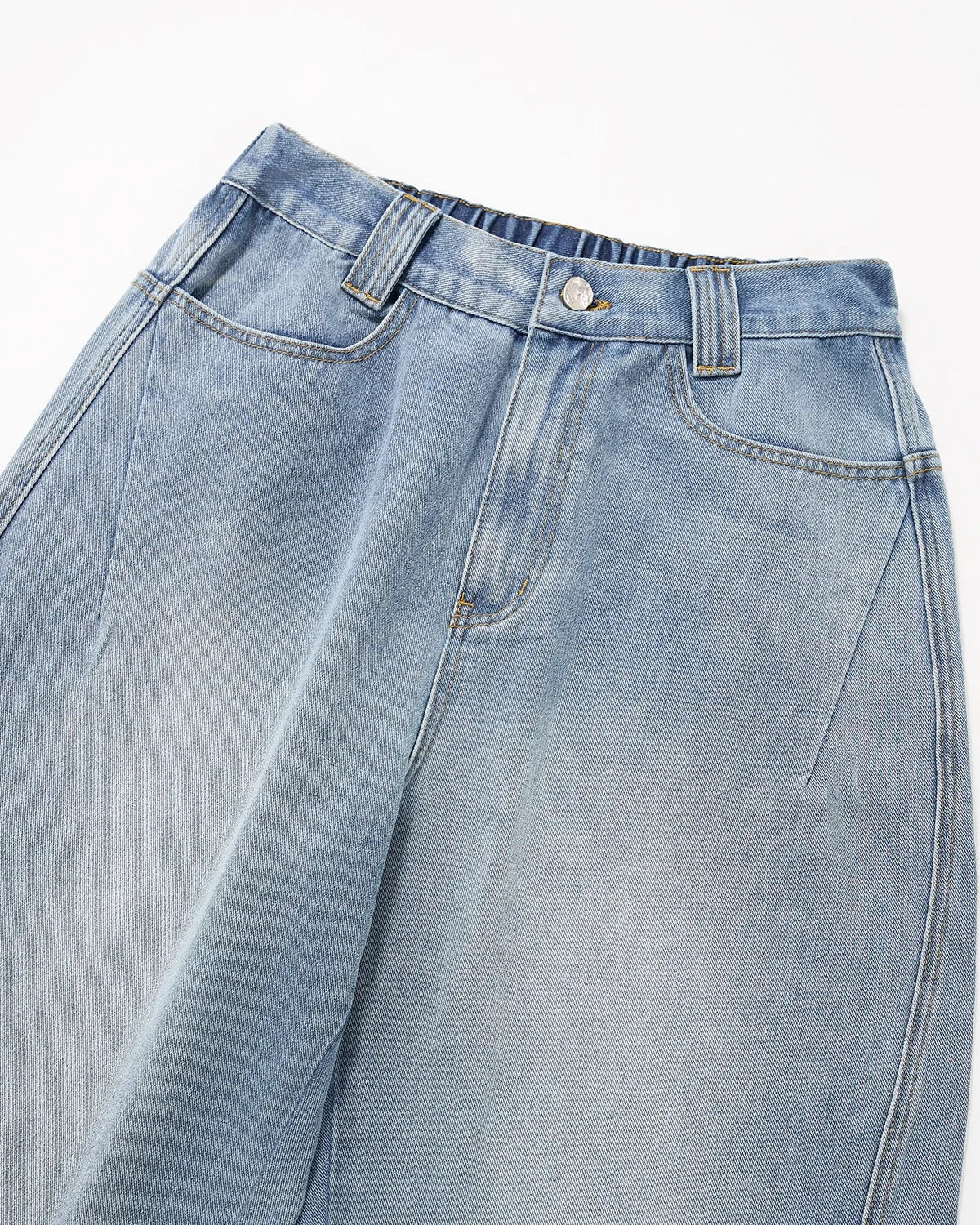 Omygoods Distressed Baggy Cargo Jeans