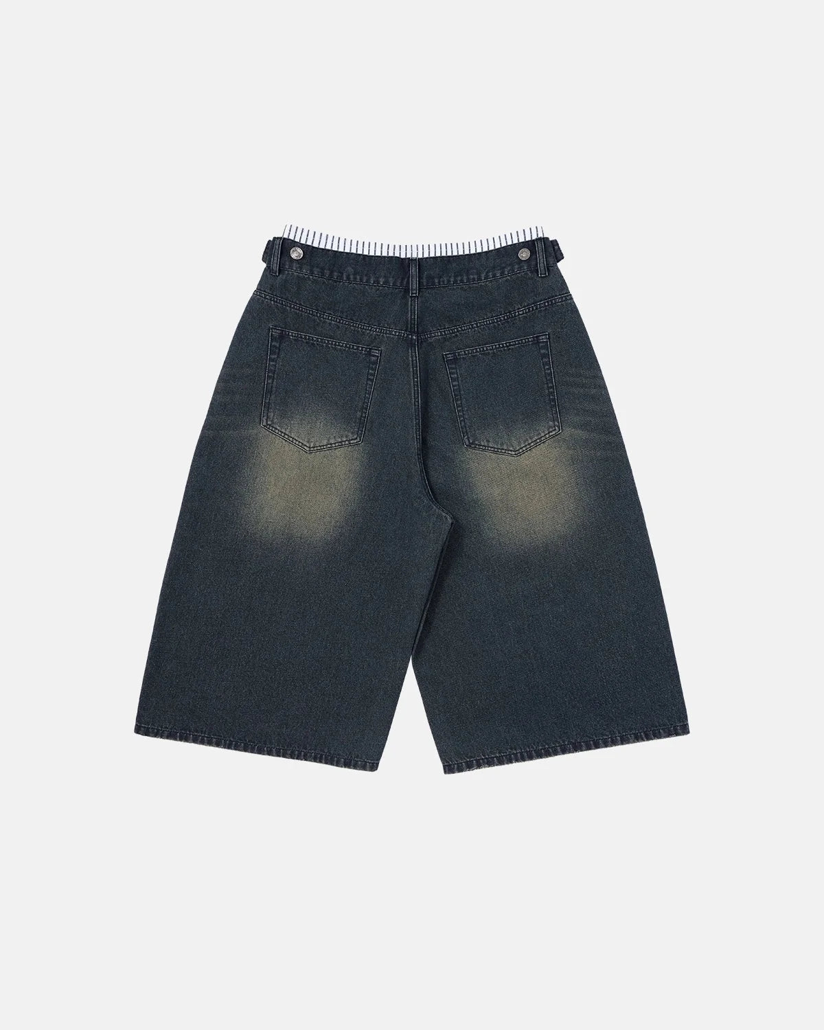 Omygoods Double Waist Baggy Jorts