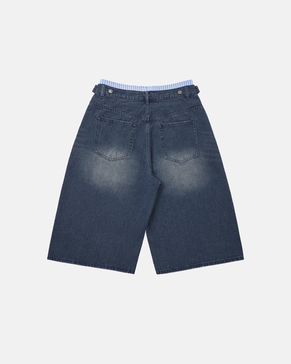 Omygoods Double Waist Baggy Jorts