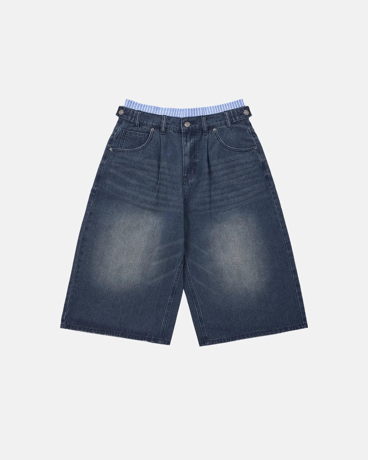 Omygoods Double Waist Baggy Jorts