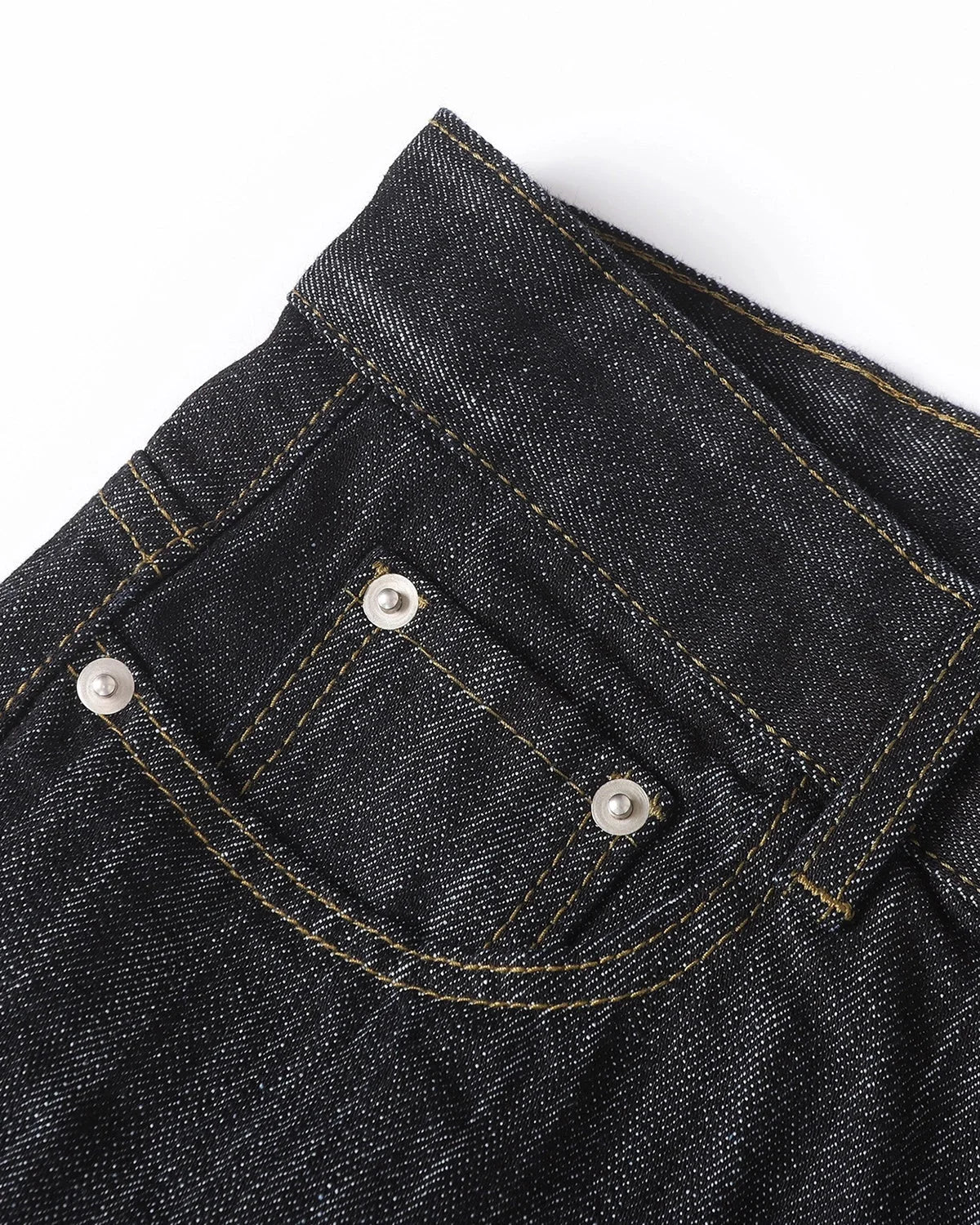 Omygoods Embroidered Raw Baggy Jeans