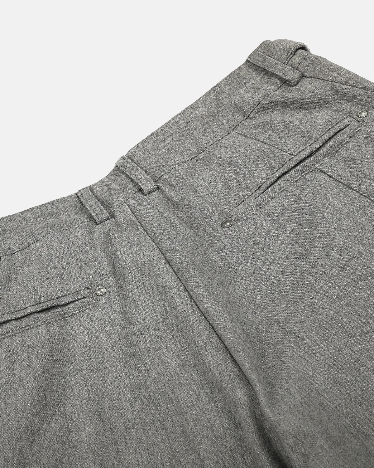 Omygoods Eyelet Waistband Pleated Barrel Tailored Pants