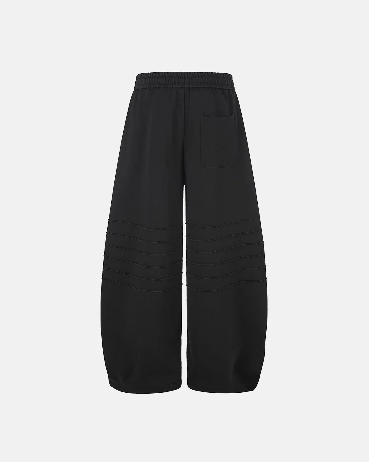 Omygoods Faded Embroidered Script Barrel Sweatpants