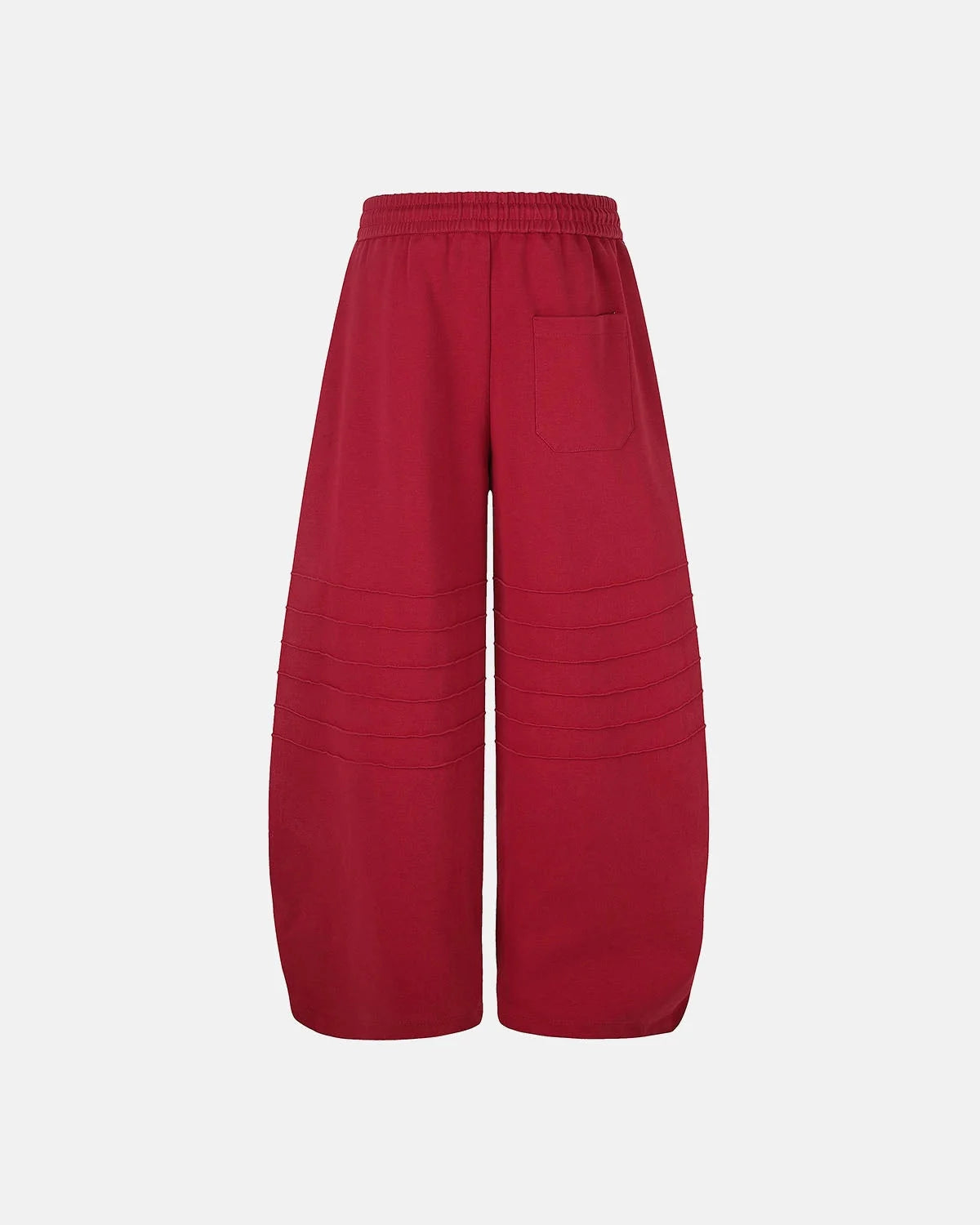 Omygoods Faded Embroidered Script Barrel Sweatpants