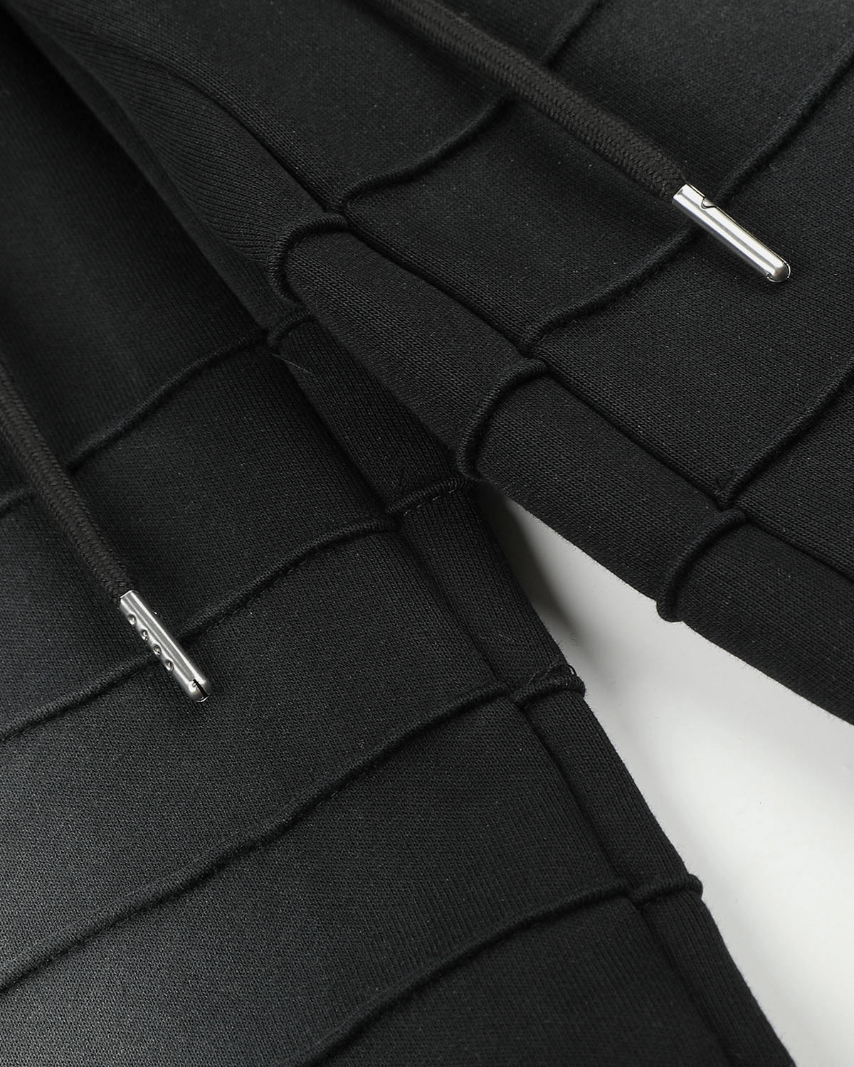 Omygoods Faded Embroidered Script Barrel Sweatpants