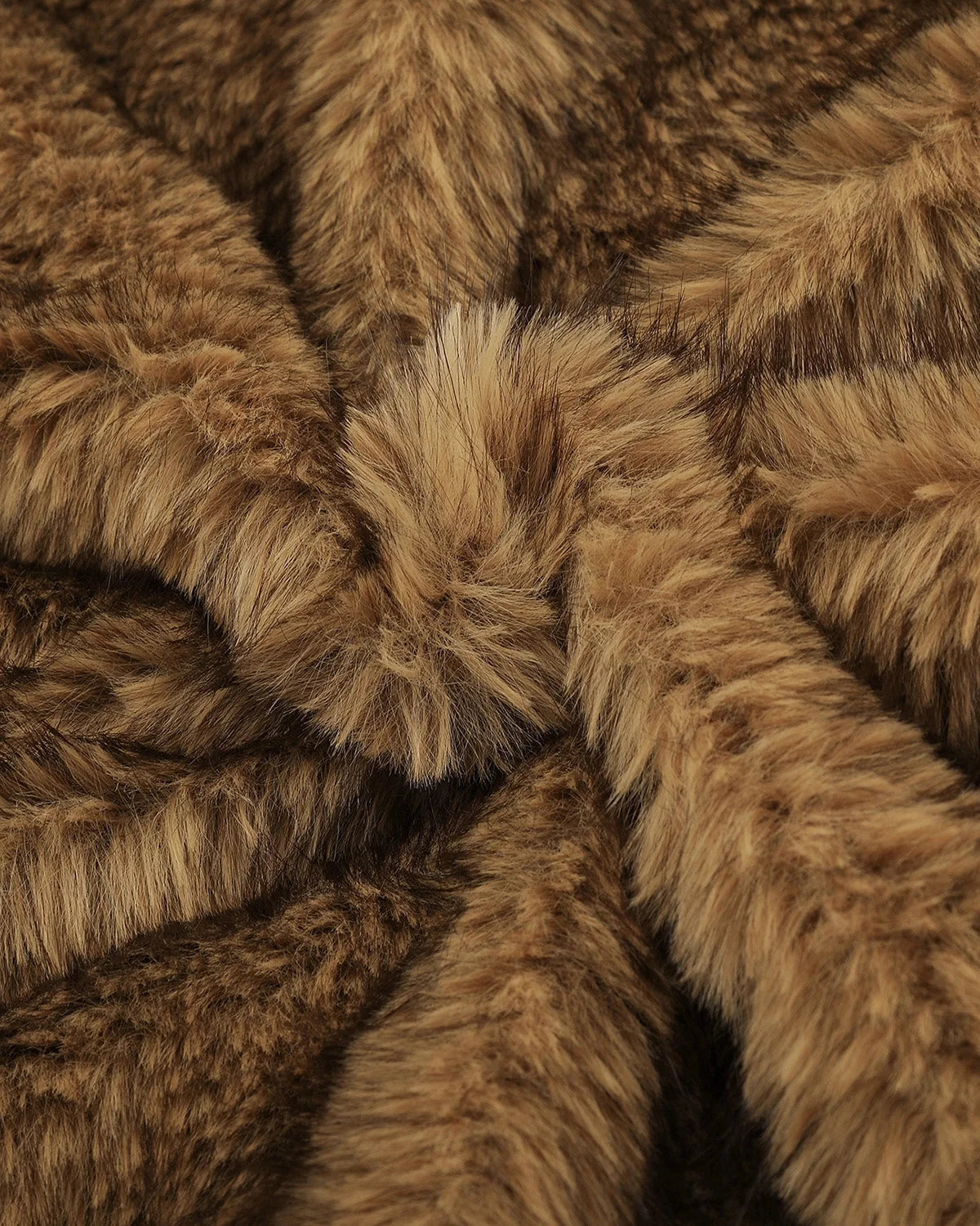 Omygoods Faux Fur Hooded Bomber Jacket