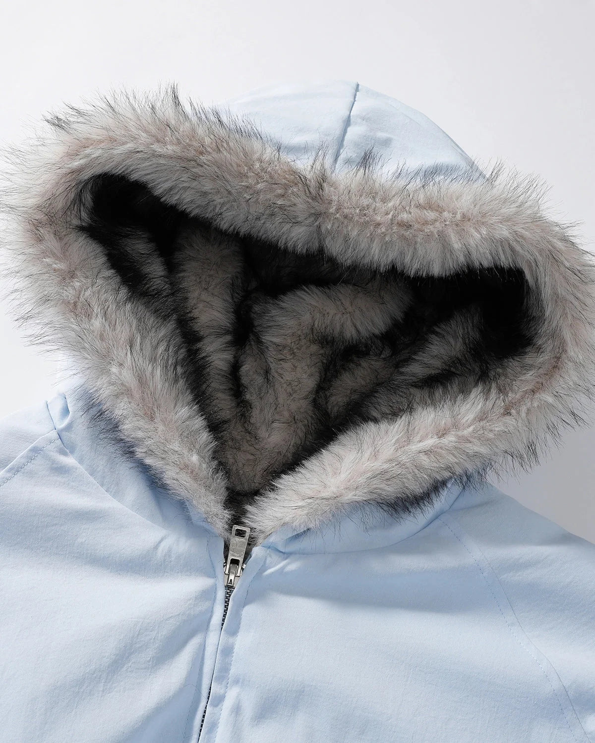 Omygoods Faux Fur Lined Padded Bomber Jacket