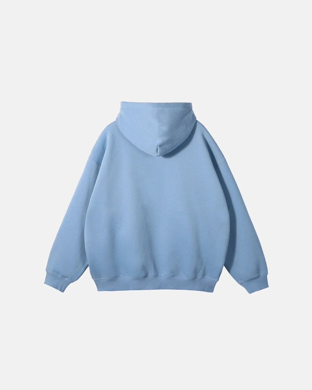 Omygoods Fleece Double Zip Up Hoodie