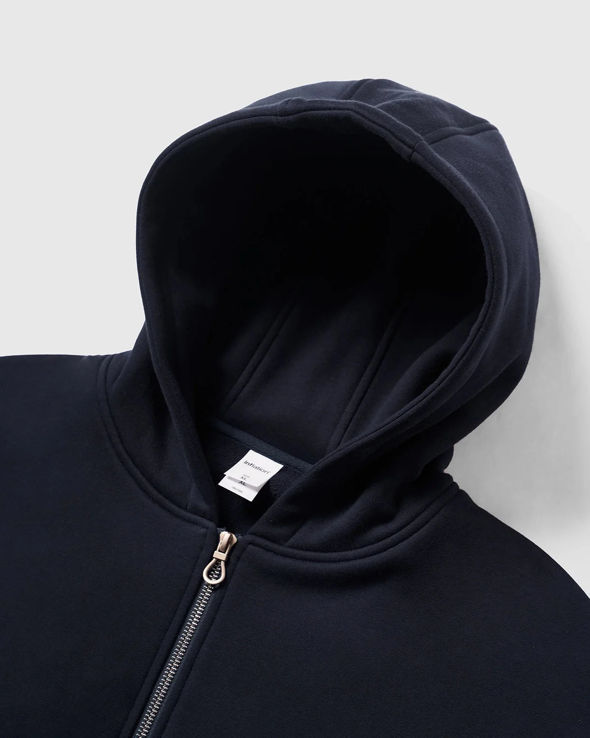 Omygoods Fleece Zip-Up Oversized Hoodie