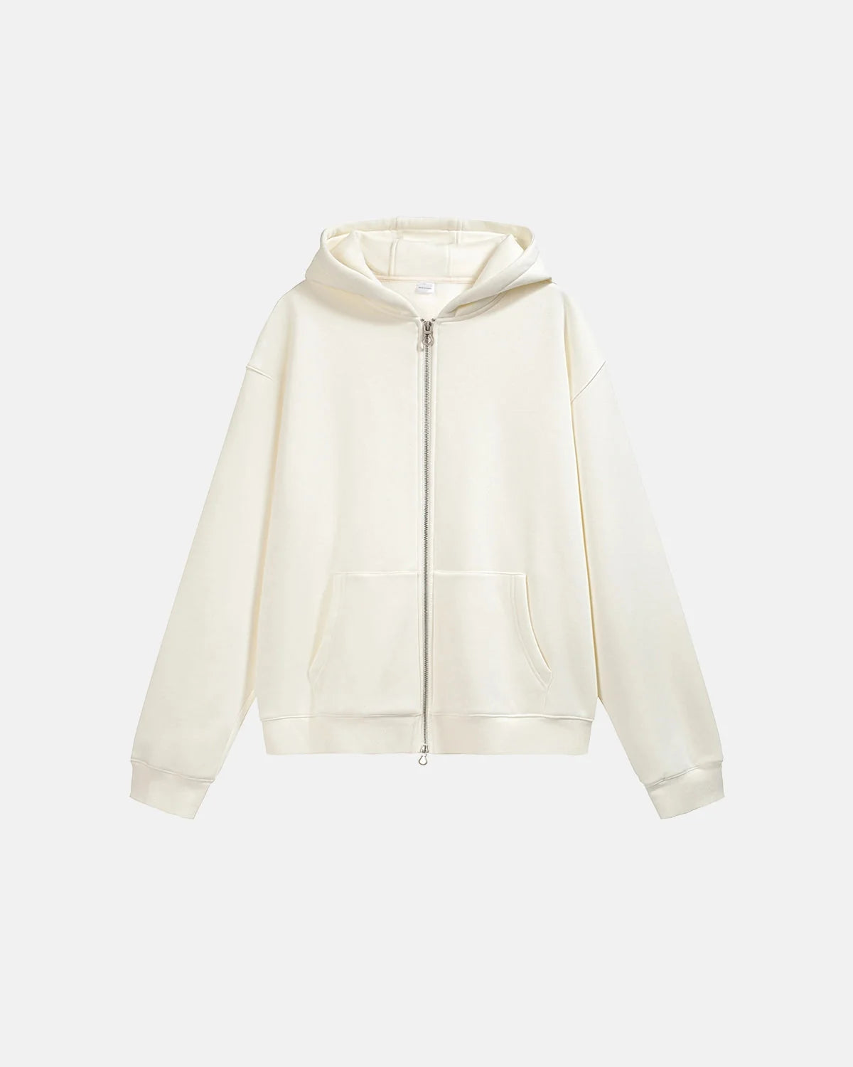 Omygoods Fleece Zip-Up Oversized Hoodie