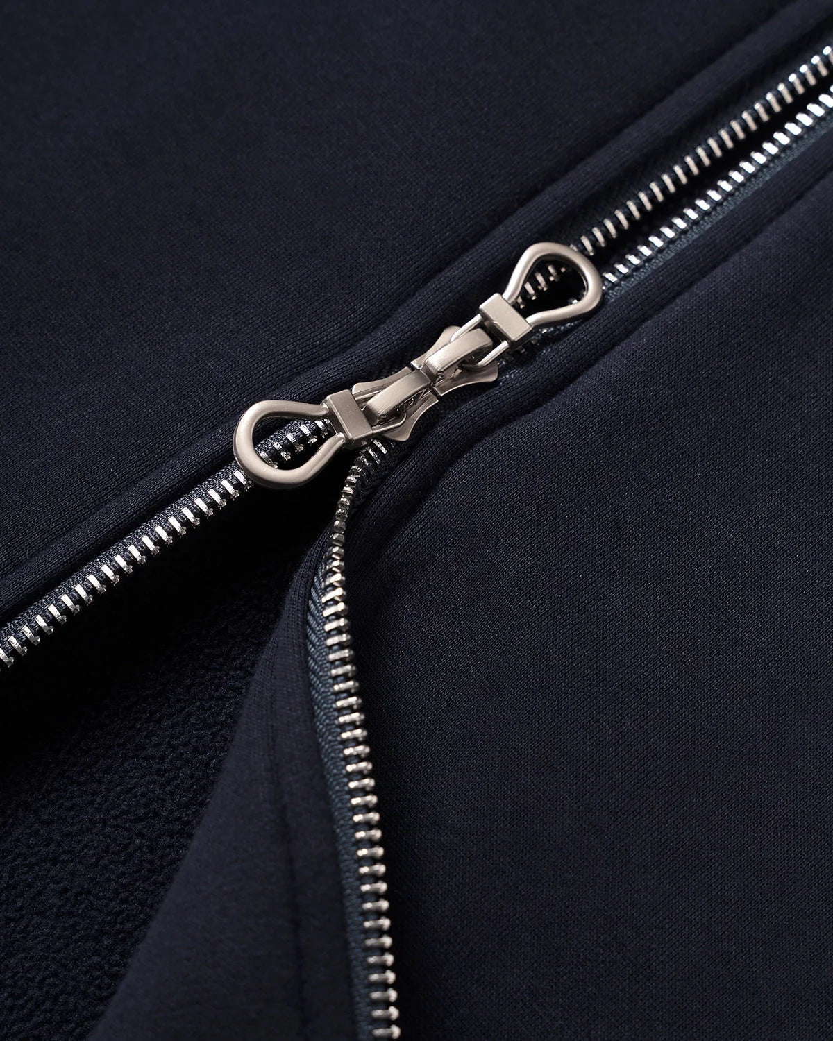 Omygoods Fleece Zip-Up Oversized Hoodie