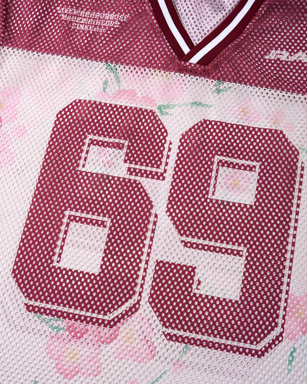 Omygoods Floral Digital Print Mesh Jersey
