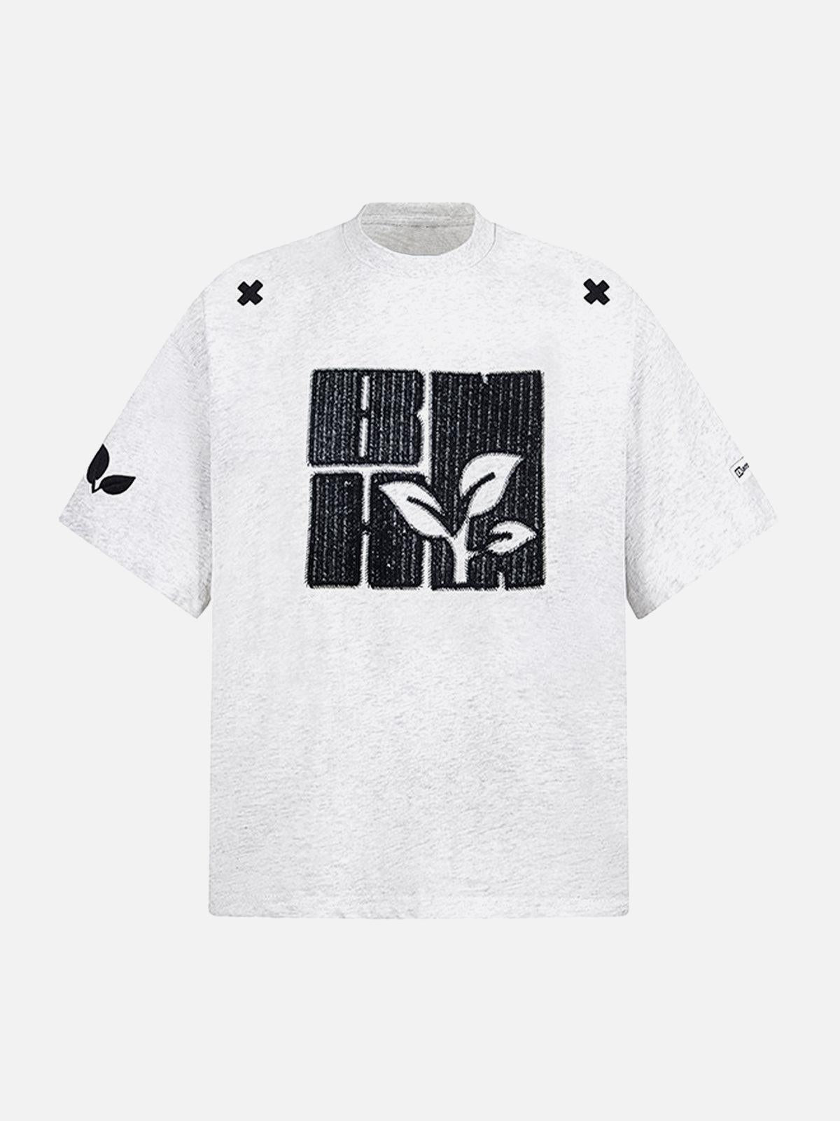 Omygoods Floral Graphic Print T-Shirt
