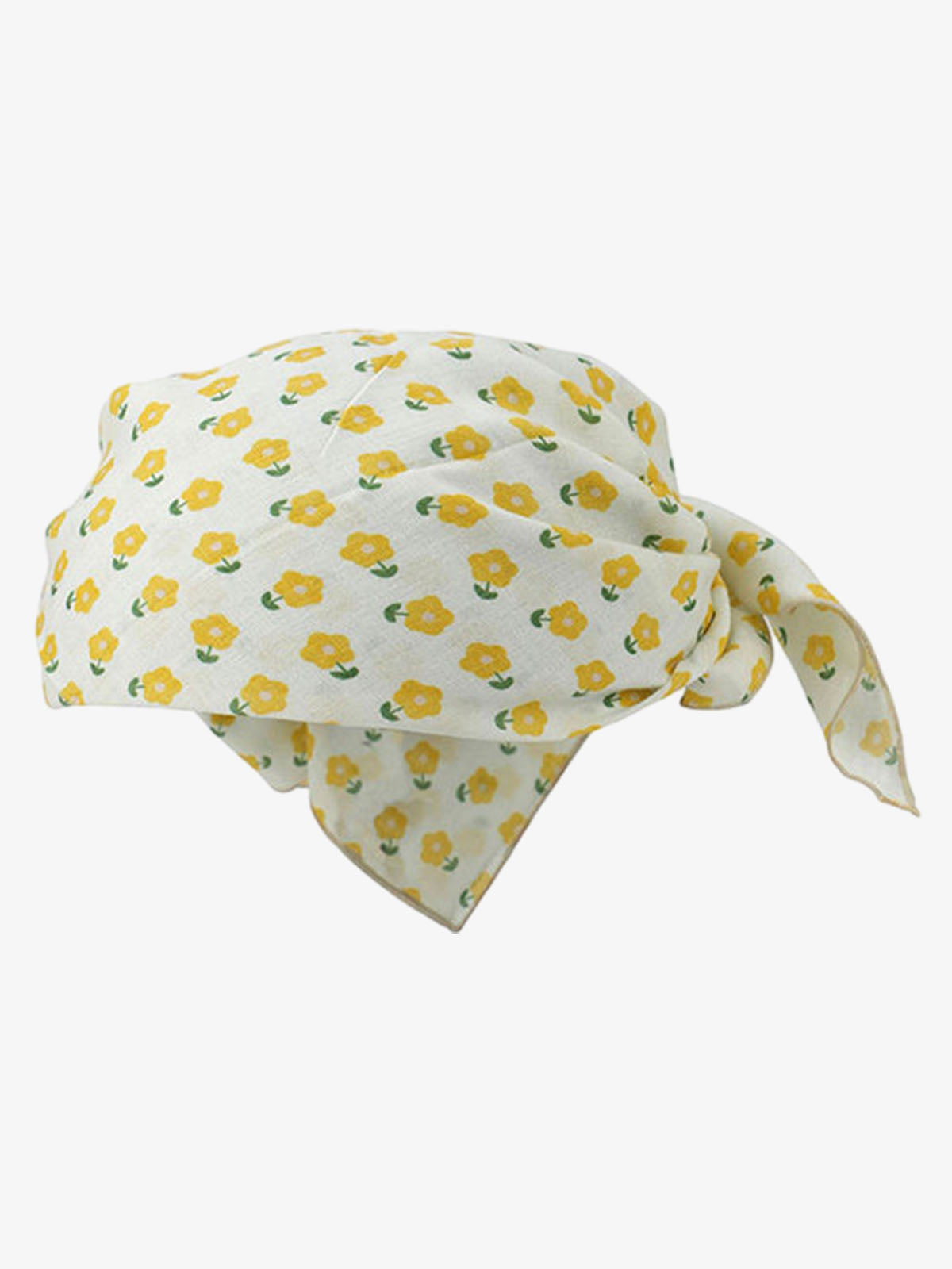 Omygoods Floral Satin Feel Bandana