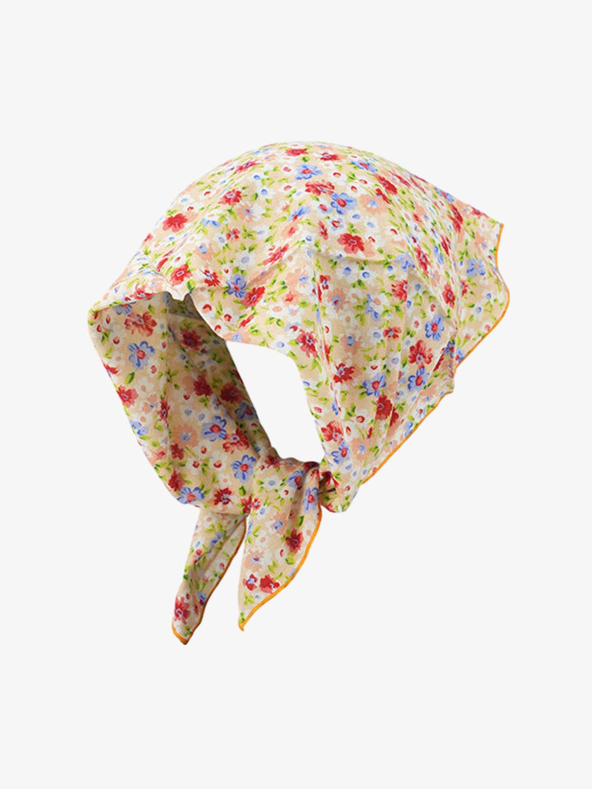 Omygoods Floral Satin Feel Bandana
