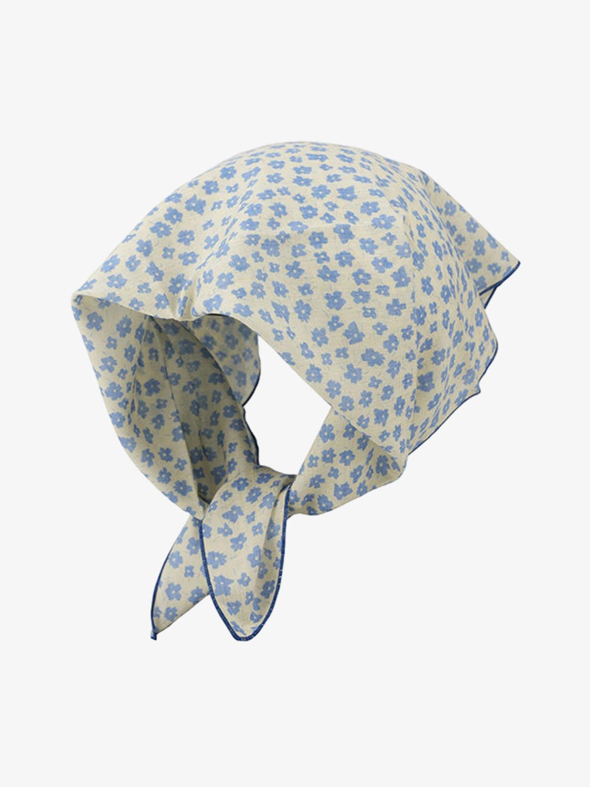 Omygoods Floral Satin Feel Bandana
