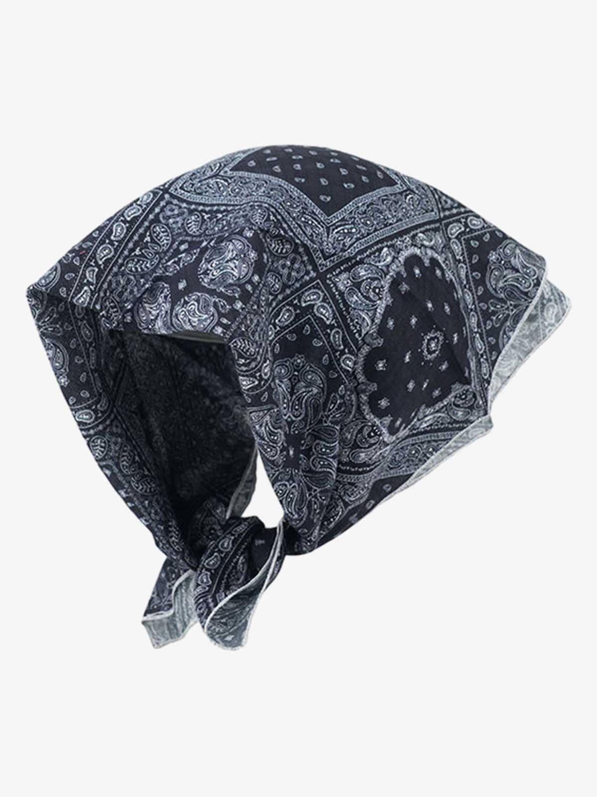 Omygoods Floral Satin Feel Bandana
