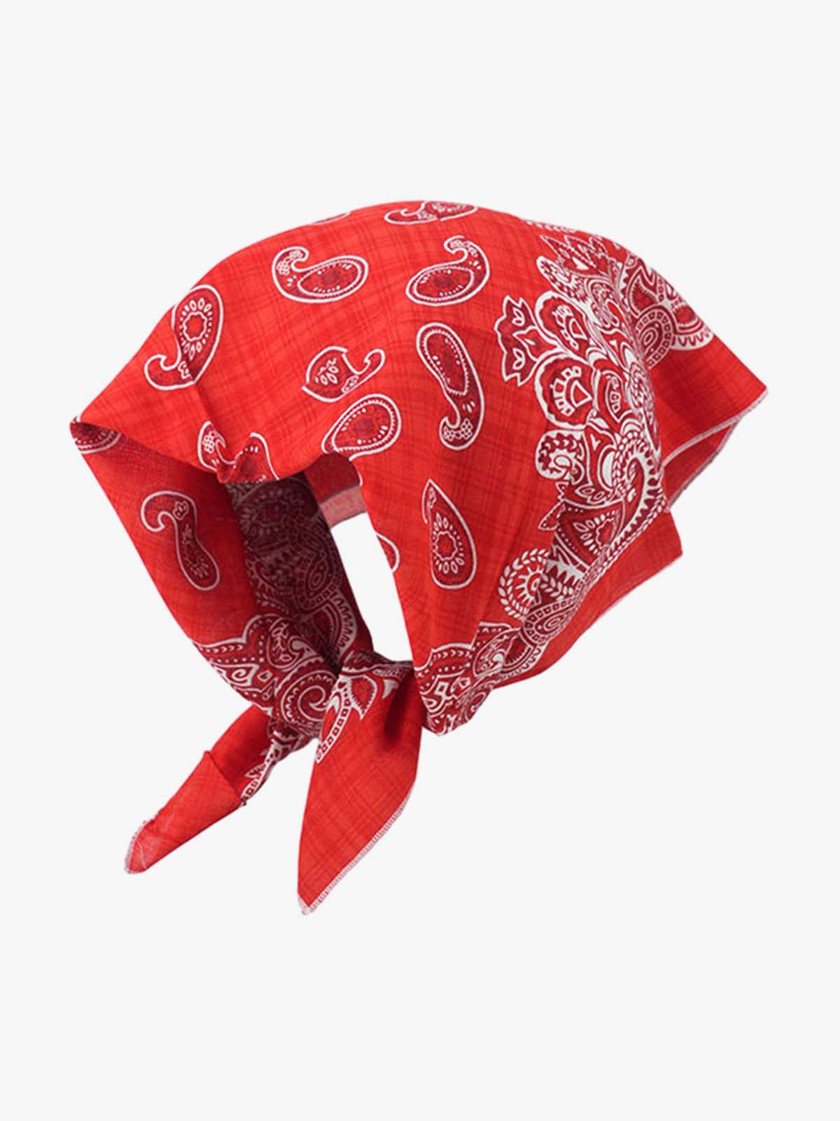 Omygoods Floral Satin Feel Bandana