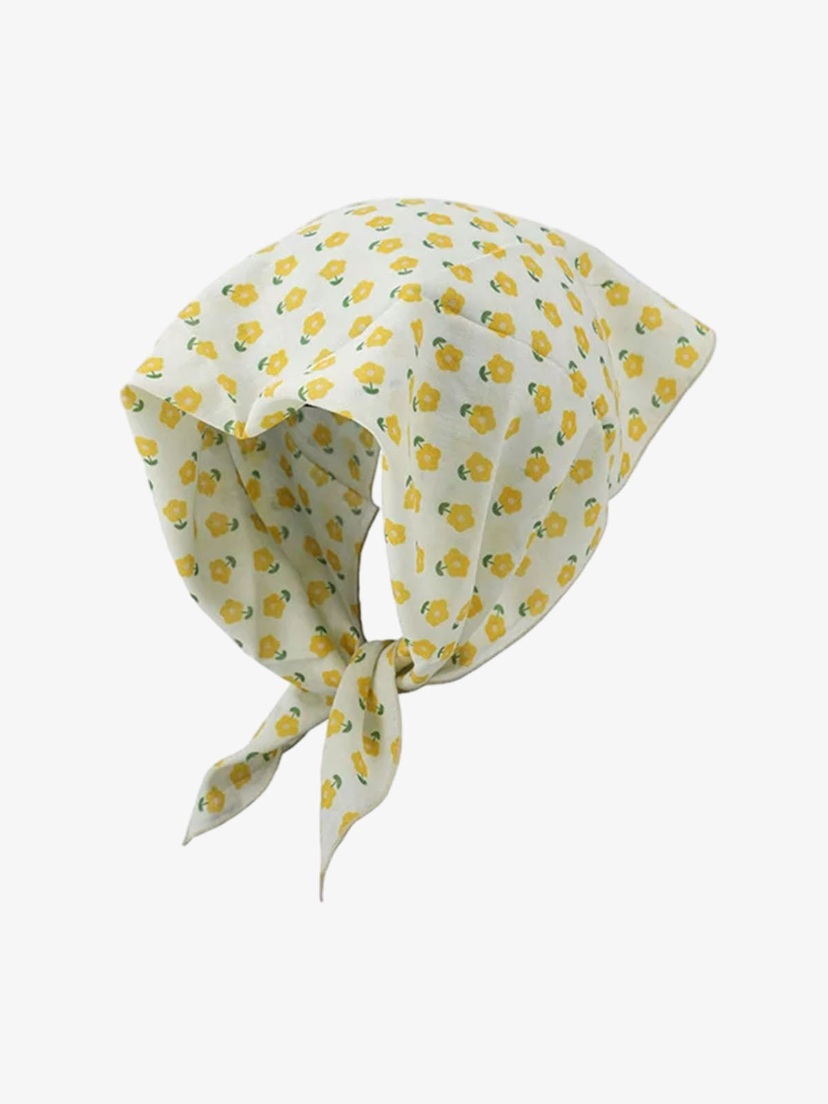 Omygoods Floral Satin Feel Bandana