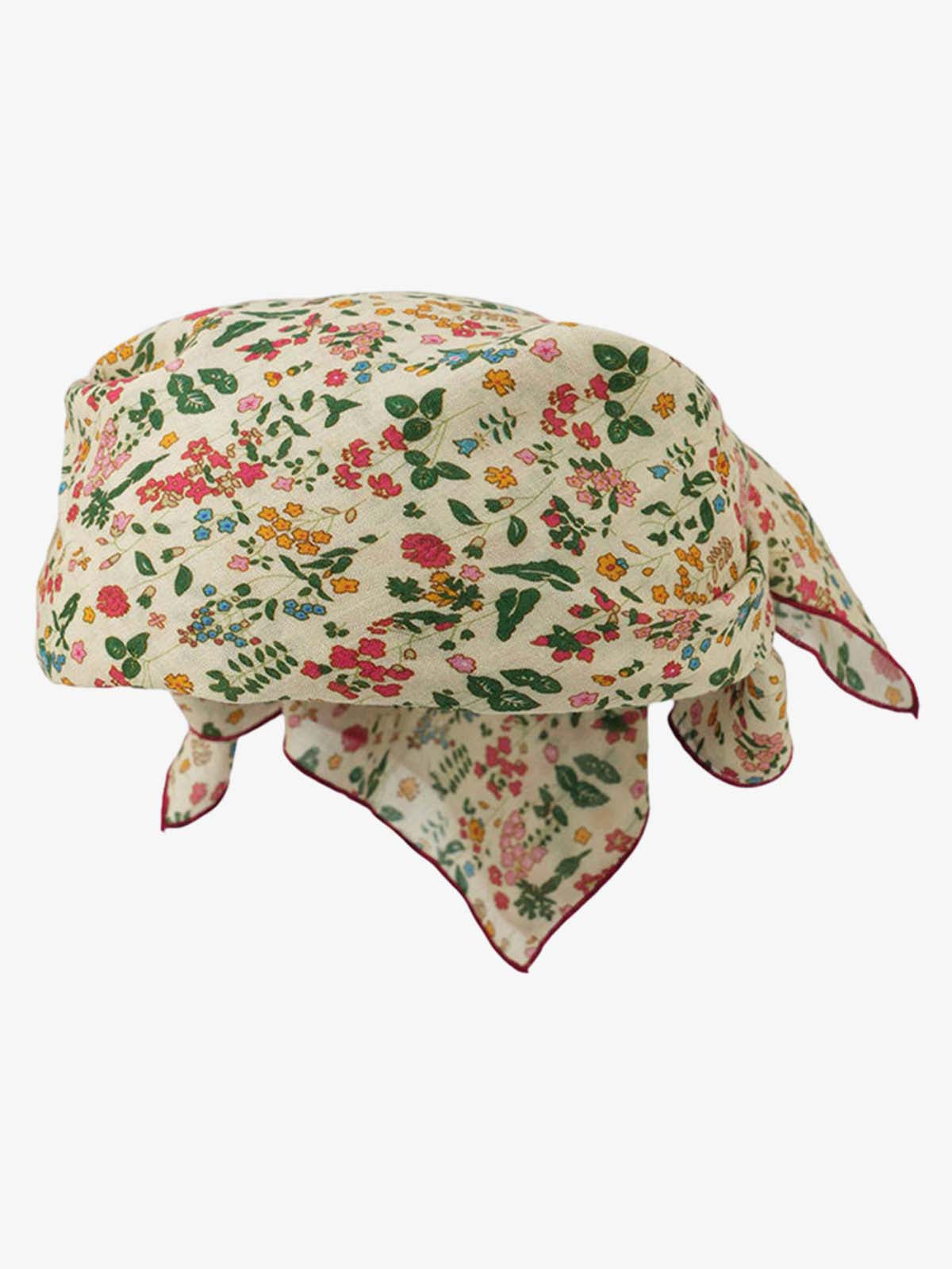 Omygoods Floral Satin Feel Bandana