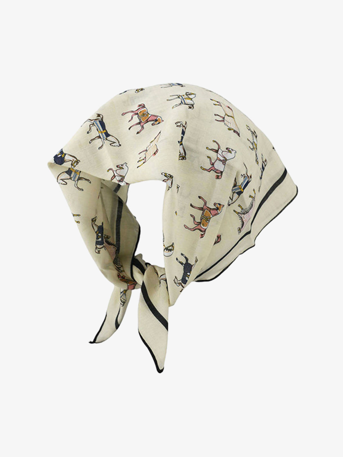 Omygoods Floral Satin Feel Bandana