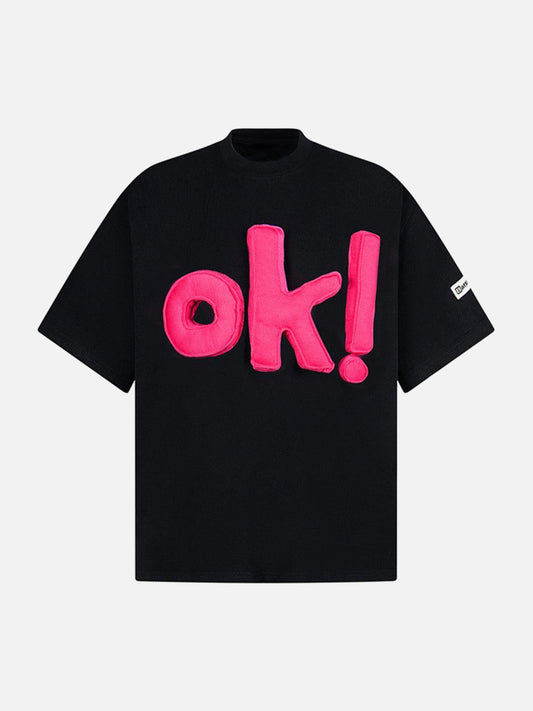 Omygoods Fun "OK!" Graphic T-Shirt