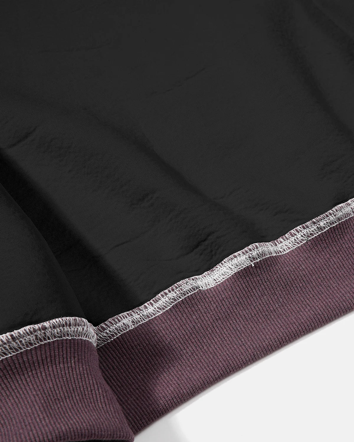 Omygoods Fuzzy Stripe Boxy Zip Up Hoodie