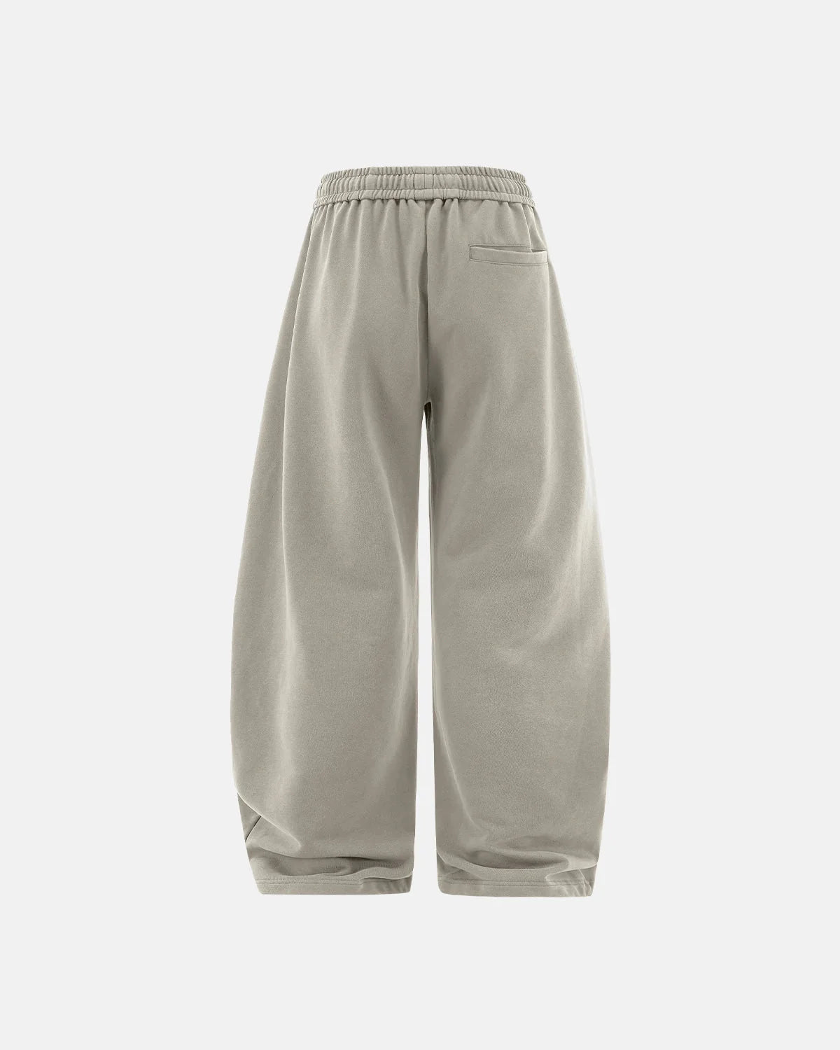 Omygoods Garment Wash French Terry Straight-Leg Sweatpant