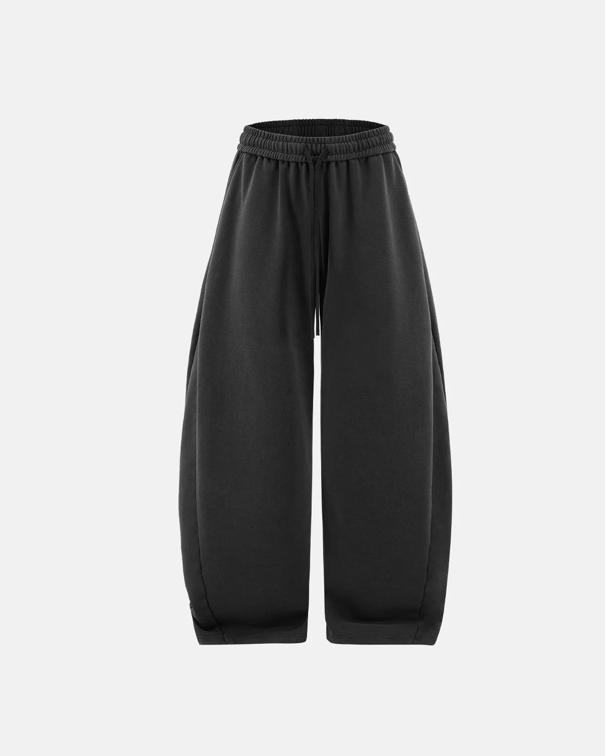 Omygoods Garment Wash French Terry Straight-Leg Sweatpant