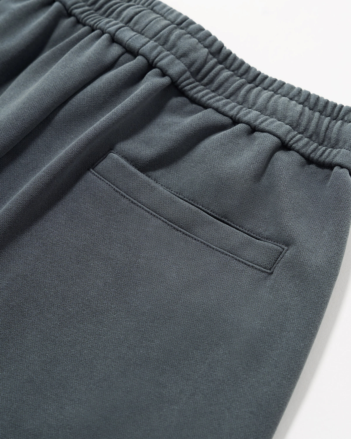 Omygoods Garment Wash French Terry Straight-Leg Sweatpant