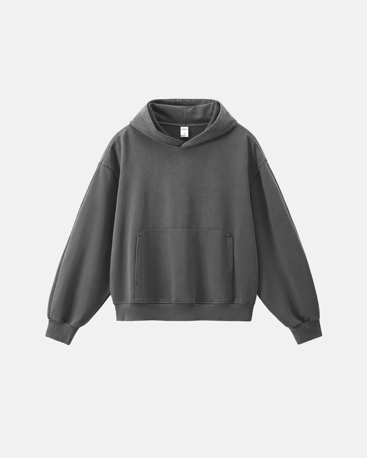 Omygoods Garment Washed French Terry Hoodie