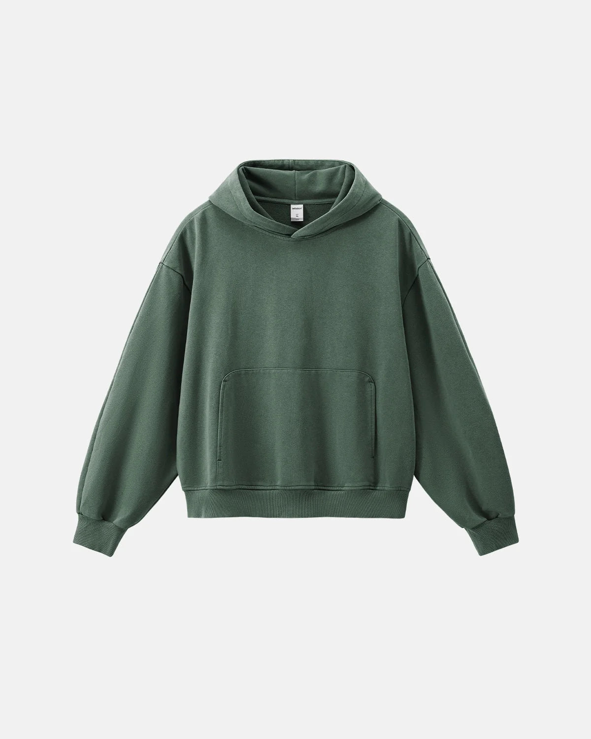 Omygoods Garment Washed French Terry Hoodie