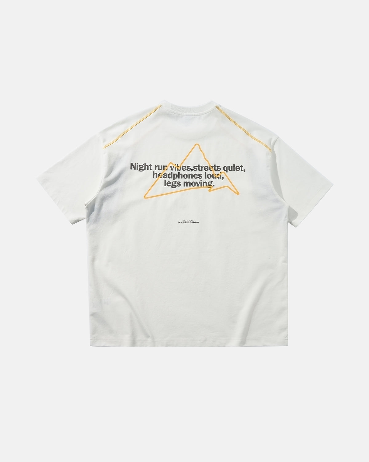 Omygoods Glow-In-The-Dark Stitching Oversized T-Shirt
