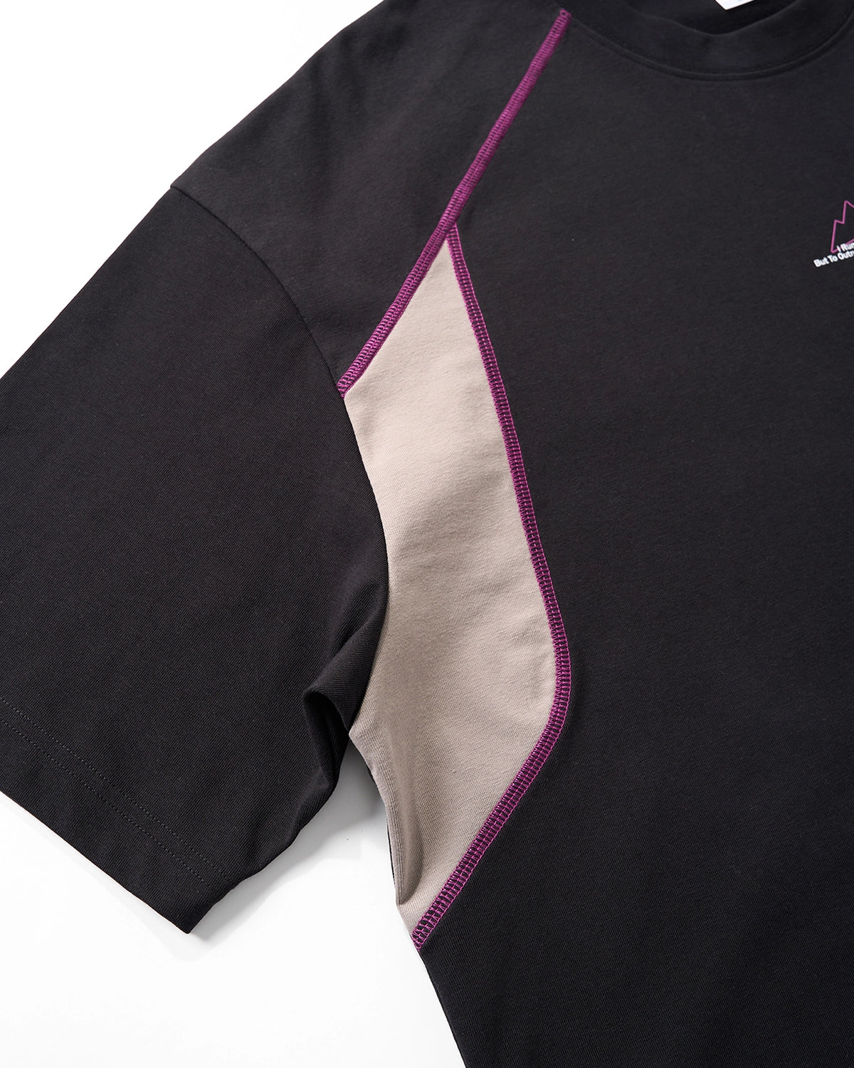 Omygoods Glow-In-The-Dark Stitching Oversized T-Shirt