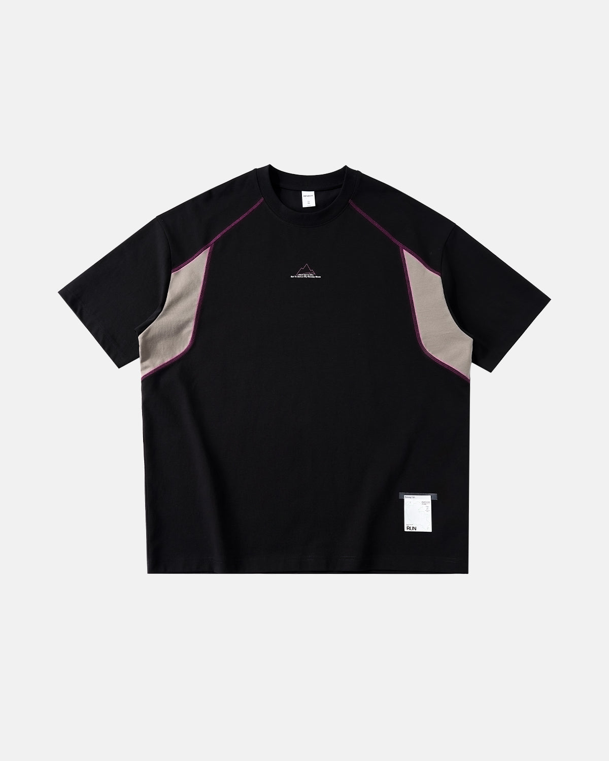 Omygoods Glow-In-The-Dark Stitching Oversized T-Shirt