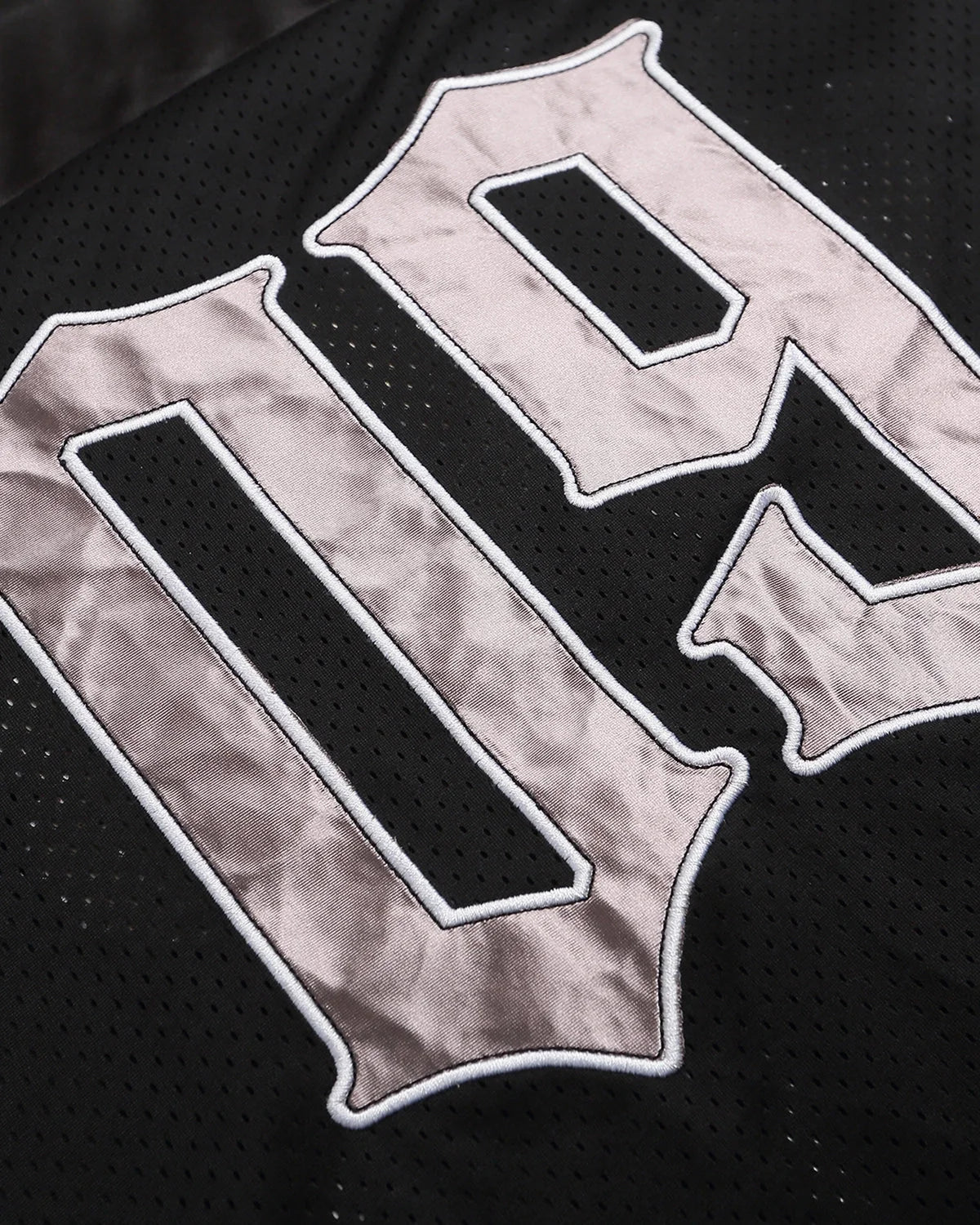 Omygoods Gothic Embroidered Mesh Jersey