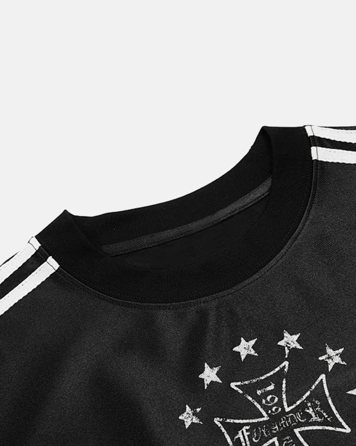 Omygoods Gothic Graphic Contrast Jersey