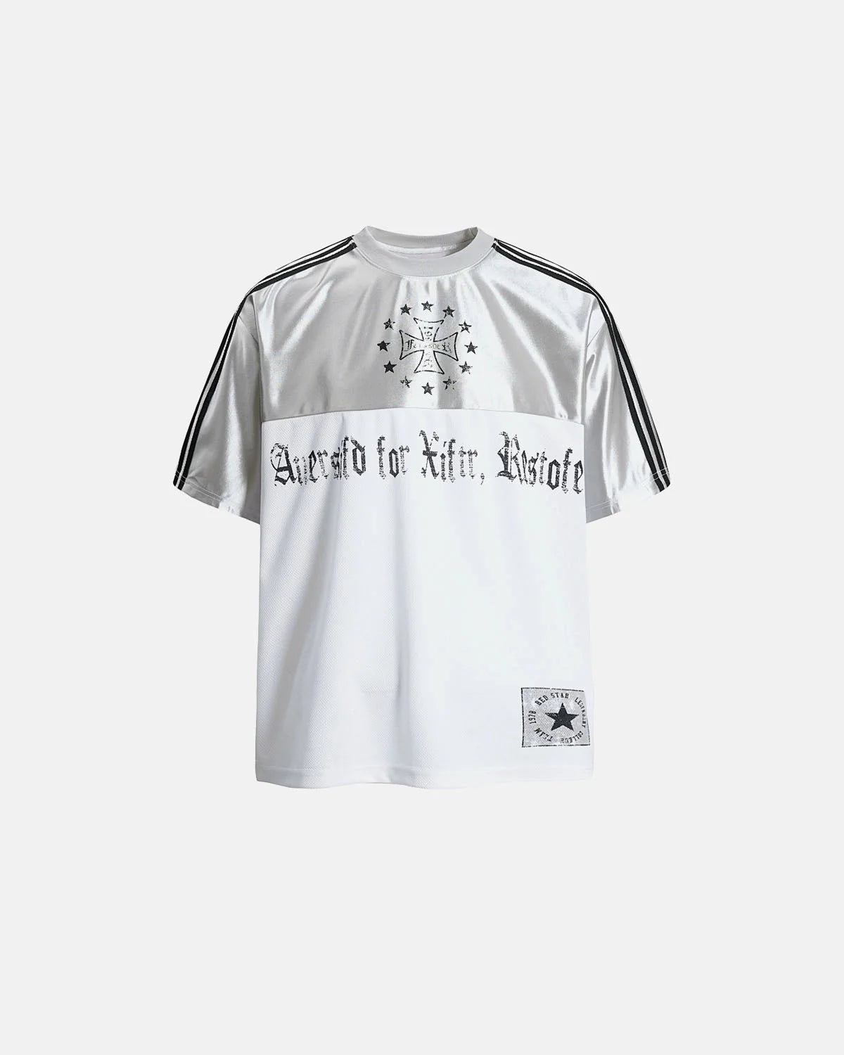 Omygoods Gothic Graphic Contrast Jersey