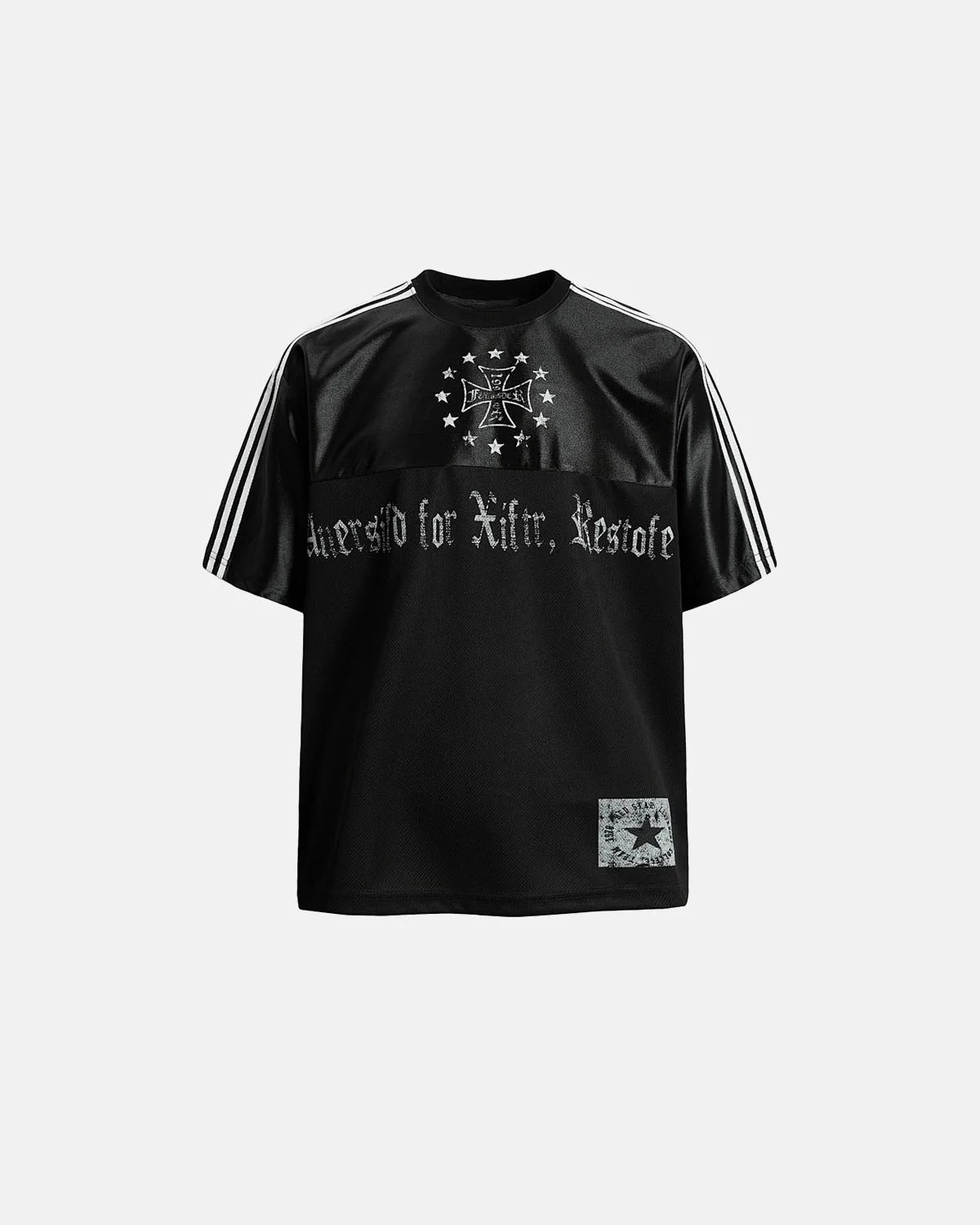 Omygoods Gothic Graphic Contrast Jersey