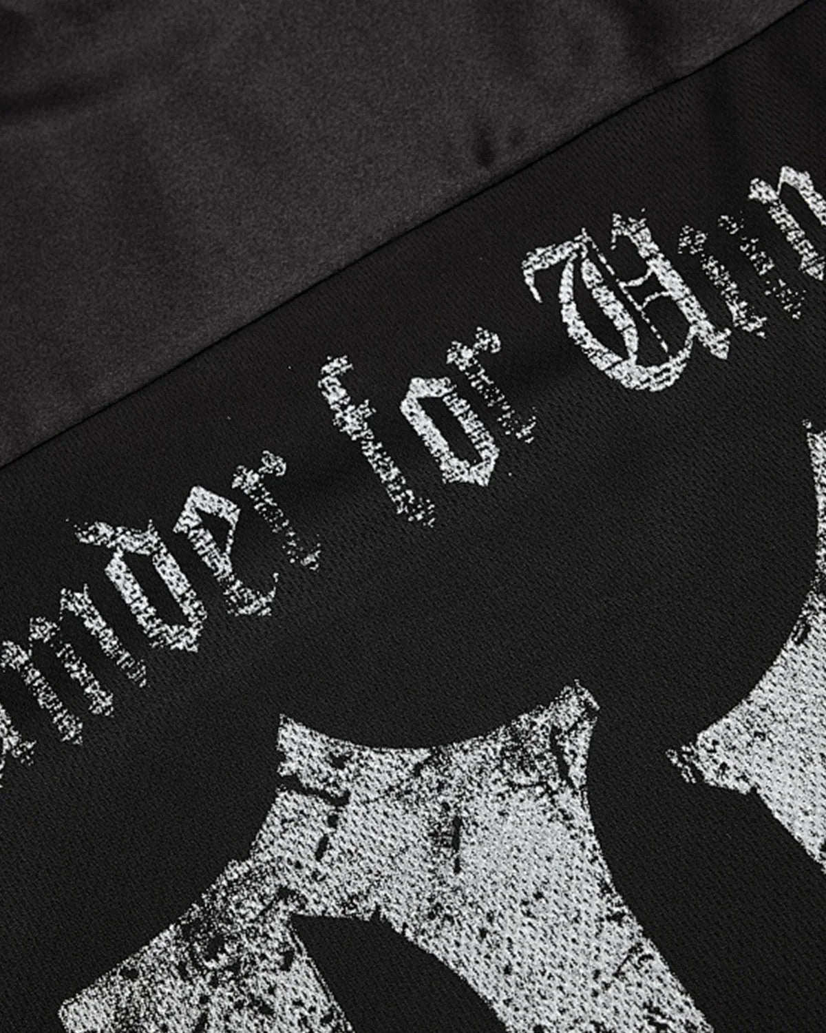 Omygoods Gothic Graphic Contrast Jersey